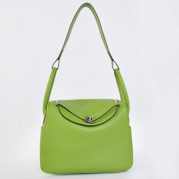 H1057 Hermes Lindy 30CM Havanne Borse 1057 Green Light Leathe